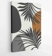 Canvas schilderij - Abstract art nature background vector. Modern shape line art wallpaper 4 -    – 1936342702 - 115*75 Vertical