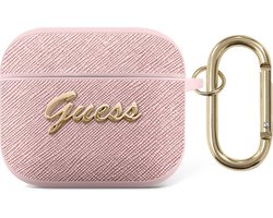 Guess Saffiano Logo AirPods 3 Case - Pink