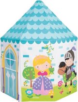 speeltent Princess junior 130 x 104 cm vinyl blauw