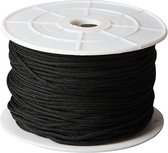 polyester koord zwart 50 meter 2 mm