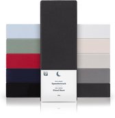 Blumtal Hoeslaken - Fitted Sheet - Jersey - Katoen -  90 x 200 x 30 cm - Antraciet