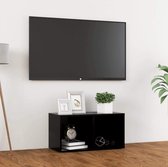 Tv-meubel 72x35x36,5 cm spaanplaat zwart