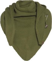 Indini wintermode - sjaals - groene grote driehoek sjaal