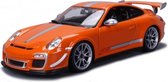 Porsche 911 GT3 RS 4.0 (Oranje) (23 cm) 1/18 BBurago - Modelauto - Schaalmodel - Model auto - Miniatuurautos - Miniatuur auto