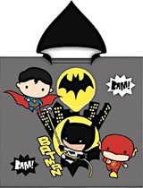 badponcho Batman junior 60 x 120 cm katoen grijs