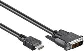 DVI-D naar HDMI kabel - 3.96 Gbps - Male to Male - 1 Meter - Zwart - Allteq