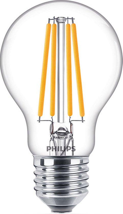 Philips LED Filament E27 - 10.5W (100W) - Koel Wit Licht - Niet Dimbaar
