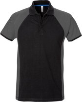 Fristads Poloshirt 7650 Piq - Zwart/Grijs - L