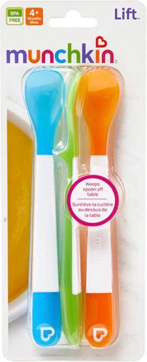 Munchkin lepeltjes - Zachte lepels met soft tip - 3 stuks - kinderbestek - Kinder Lepeltjes - Zachte Tuit - Baby Bestek - Per 3 Stuks - vanaf 4 maanden van Merkloos — afbeelding 3