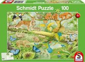 legpuzzel Dieren in de Jungle junior 100 stukjes