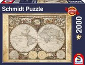 legpuzzel Historische kaart wereld 2000 stukjes