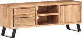 Tv meubel 120x30x42 cm massief acaciahout met levende randen