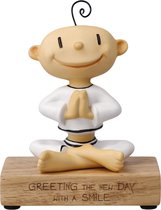 Goebel® - Der kleine Yogi | Decoratief beeld / figuur "Greeting the new day" | Porselein, 13cm