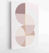 Canvas schilderij - Abstract organic shape Art design for poster, print, cover, wallpaper, Minimal and natural wall art. Vector illustration. 2 -    – 1834428193 - 80*60 Vertical