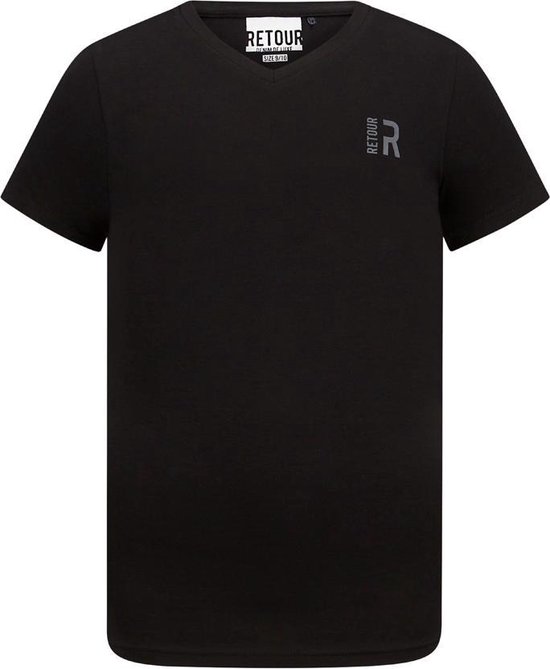 Retour jeans Sean Jongens T-shirt - black - Maat 9/10