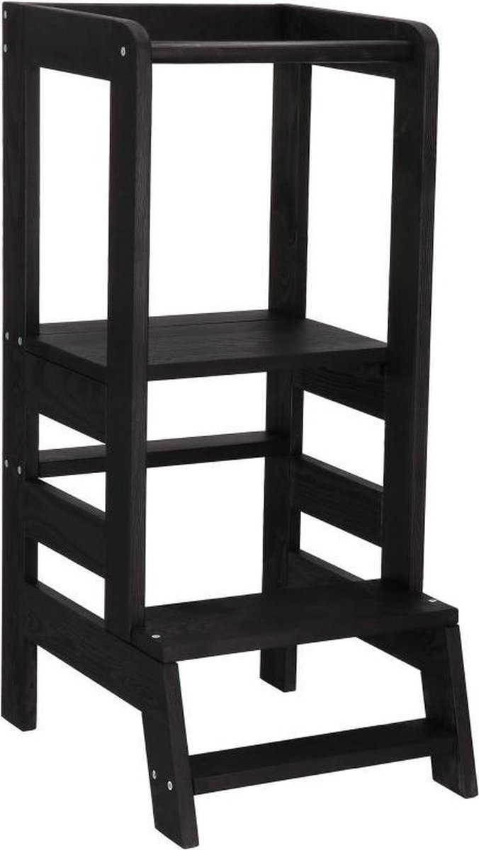 roba Learning Tower Wit - Volgens het Montessori-Principe - Belastbaar tot 80kg