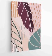 Canvas schilderij - Hand painted illustrations wall arts vector. Surface pattern design. 3 -    – 1857070783 - 40-30 Vertical