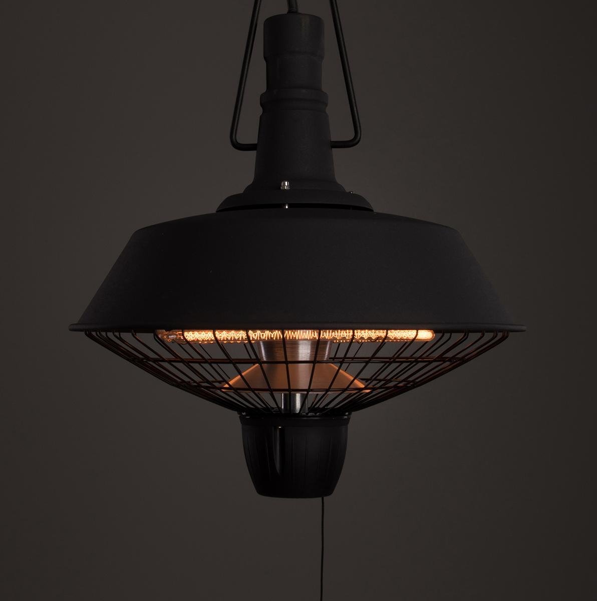 Sunred Indus Bright 2100 W - Hanging Patio Heater - Black