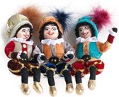 Beekwilder LVT Mini Pieten - 20cm - Bonte kleuren - Sinterklaas decoratie - Knuffel