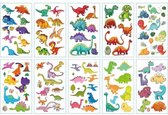 DINOSAURUS TATTOOS - DINO TATTOOS - 90 STUKS tijdelijke DINO DINOSAURUS tattoos - 10 velletjes nep tattoos kinderen - DINOSAURUS TATTOO - DINO DINOSAURUS TATTOOS KIND