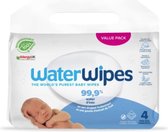 WaterWipes bébé WaterWipes - 4 x 60 pièces (240 lingettes)