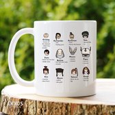 Avatar cast- Customized mokken en bekers - mokken met tekst - mokken - bekers - cadeautje - cadeau voor vrouw - cadeau vor man - keramiek servies - cadeautje voor haar - cadeautje voor hem