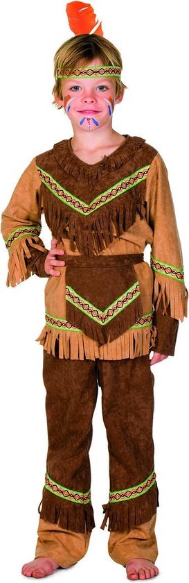 Kostuum | Heldhaftige Havik Indiaan Nebraska Kind Kostuum | Maat 116 |... bol.com