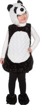 Wilbers & Wilbers - Panda Kostuum - Kleine Reuzenpanda Kind Kostuum - Zwart / Wit - Maat 116 - Carnavalskleding - Verkleedkleding
