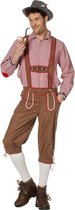 Boeren Tirol & Oktoberfest Kostuum | Lange Linus Tirolerbroek Man | Maat 60 | Bierfeest | Verkleedkleding