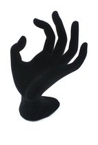 Display Hand - Sieradenhouder Ringen en Armbanden - 15 cm - Zwart Fluweel