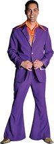 Jaren 80 & 90 Kostuum | Paars Saturday Night Boogie Night | Man | XL | Carnaval kostuum | Verkleedkleding