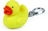 sleutelhanger Duck Led 6,4 x 3,15 cm rubber geel