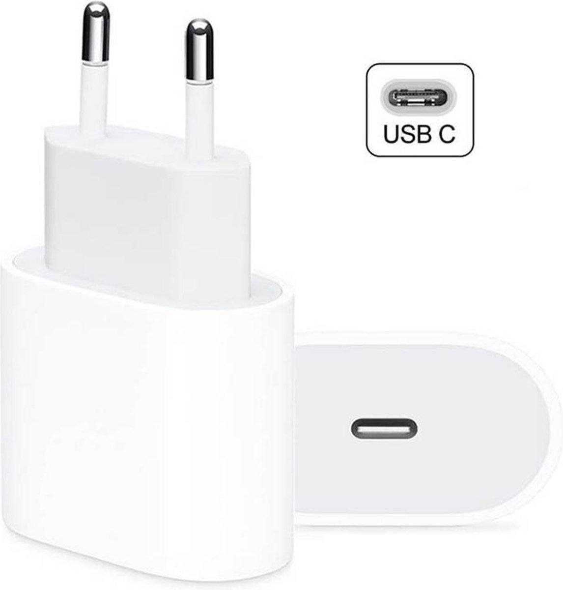 iPhone 13 Oplader - USB-C Stekker - Lader Universeel - Wit