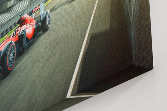 Artaza Peinture sur Toile Voiture de Formule 1 à l' Finish en Rouge - 60x30 - Photo sur Toile - Impression sur Toile