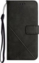 Hoesje iPhone 13 Mini - Wallet case - Book cover - Case shockproof - Hoesje met ruimte voor pasjes - zwart