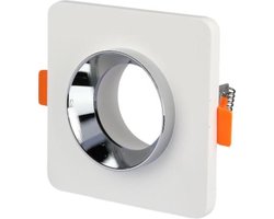 V-TAC VT-862-CHW LED Inbouwspot - GU10 - IP20 - Wit + Chroom