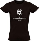 Staffordshire Terrier Dames T-shirt | Hond | Dier | Dierendag | Huisdier | Vriend | Grappig | Cadeau | Zwart