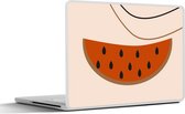 Laptop sticker - 14 inch - Zomer - Watermeloen - Roze - 32x5x23x5cm - Laptopstickers - Laptop skin - Cover