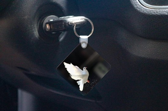 Porte-clés - Duif - Wit - Air - Plastique