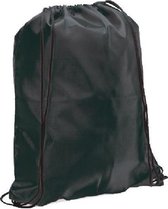 gymtas 45 x 35 cm polyester zwart