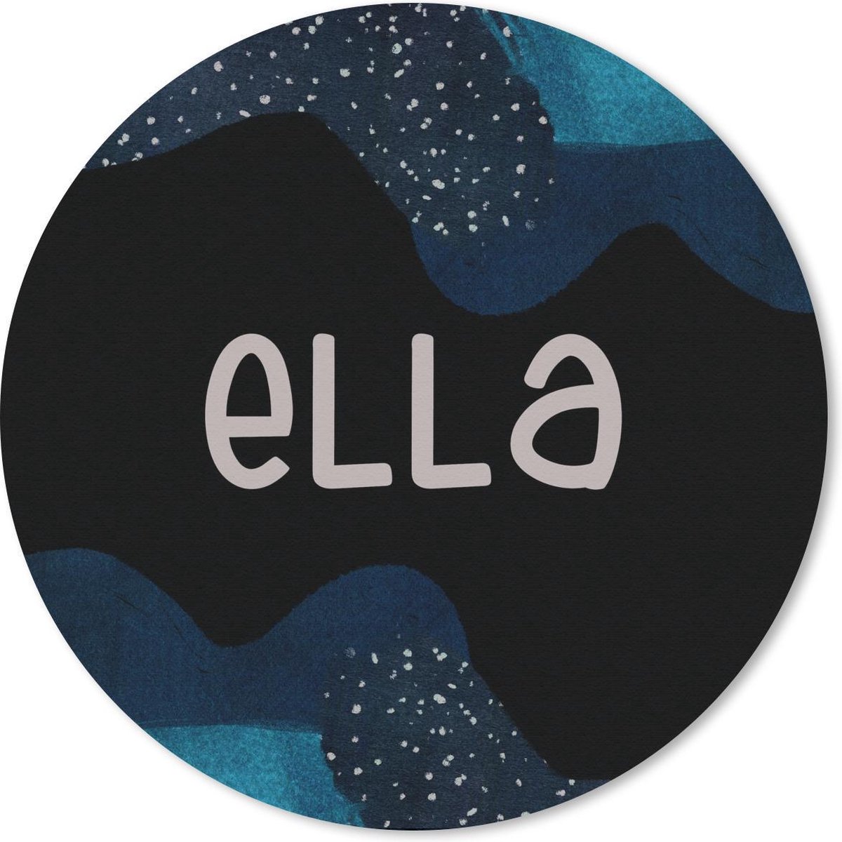Muismat rond 20x20 cm - Mousepad Ella - Pastel - Meisje - Ronde muismatten