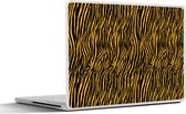 Laptop sticker - 11.6 inch - Patronen - Tijgerprint - Oranje - 30x21cm - Laptopstickers - Laptop skin - Cover