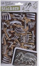 3D-stickers skelet - Therizinosuaurus bruin