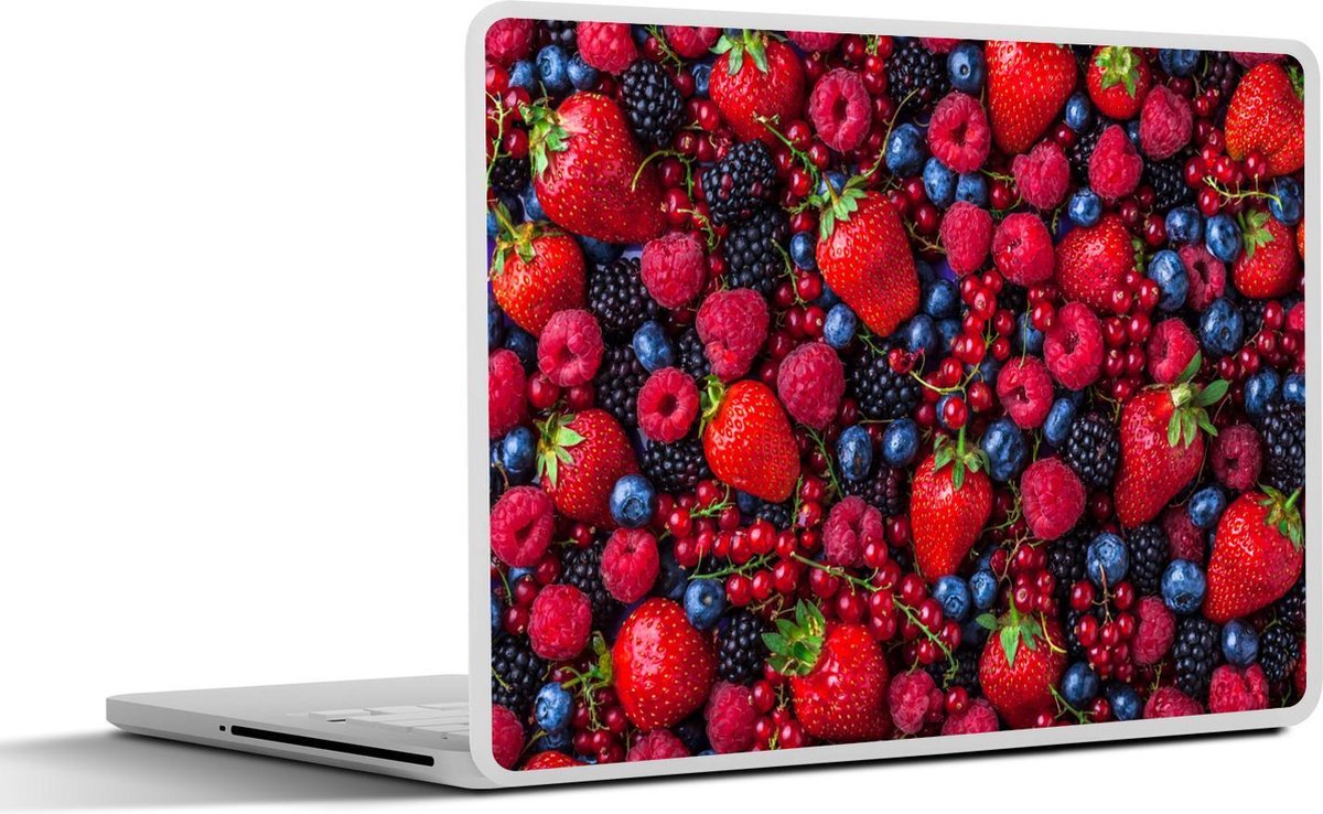 Laptop sticker - 11.6 inch - Fruit - Bos - Aardbei - 30x21cm - Laptopstickers - Laptop skin - Cover