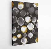 Canvas schilderij - Watercolor seamless pattern with polka dot in abstract style. -  1442867561 - 50*40 Vertical