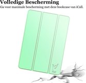 Book Case geschikt voor iPad 2022 / 2021 / 2020 10.2 inch - Groen Trifold Hoes