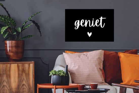 Stickers muraux - Citations - Enjoy - Proverbes - 60x40 cm - Film adhésif