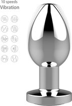 Kiotos - RVS Vibrerende Buttplug Met Afstandsbediening