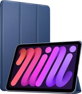 iPad Mini 6 Hoes 8.3 Inch 2021 - Trifold Book Case voor Apple iPad Mini 6 8.3 (2021) - Smart Cover iPad Mini 6 - Blauw