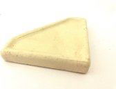 Fetimex Houtkachel Keramische Kachelonderleggers - Houtkachel - Driehoek 80 x 80 mm - Zand kleur